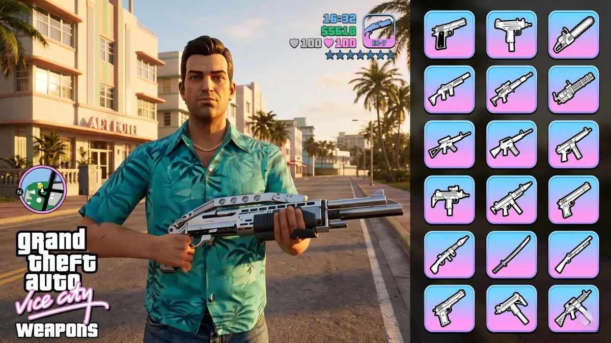GTA Vice City Weapons Guide