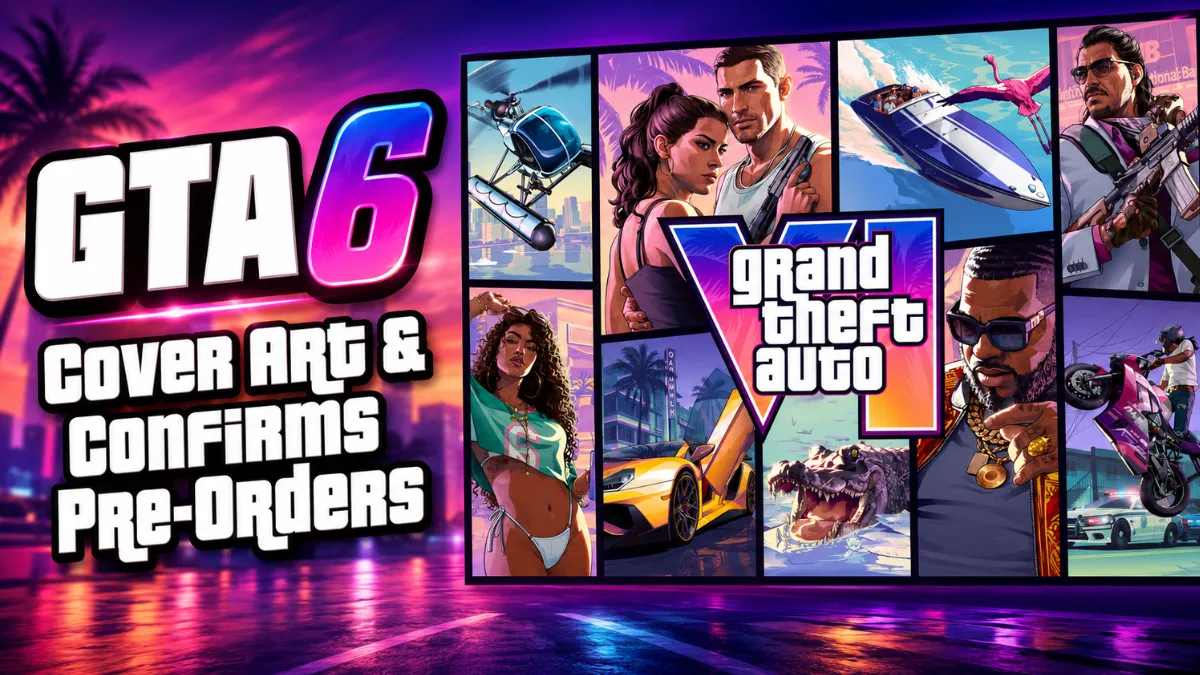 GTA VI Cover Art & Confirms Pre-Orders This Month